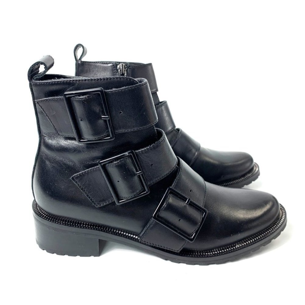 NWOB Blondo Black Waterproof Vera Buckle Boots Size 6